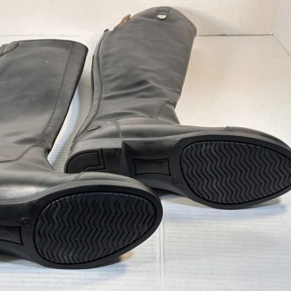 Horze tall Equestrian Black Boots 7.5 - Picture 3 of 13